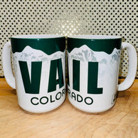 Vail CO License Plate Mug