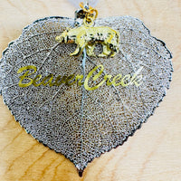 
              Real Leaf Ornament - Silver Aspen Leaf
            