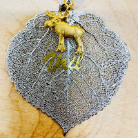 
              Real Leaf Ornament - Silver Aspen Leaf
            
