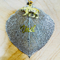 
              Real Leaf Ornament - Silver Aspen Leaf
            