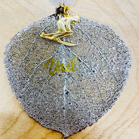 
              Real Leaf Ornament - Silver Aspen Leaf
            