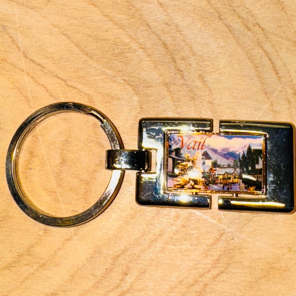 Vail Village Picture Keychain