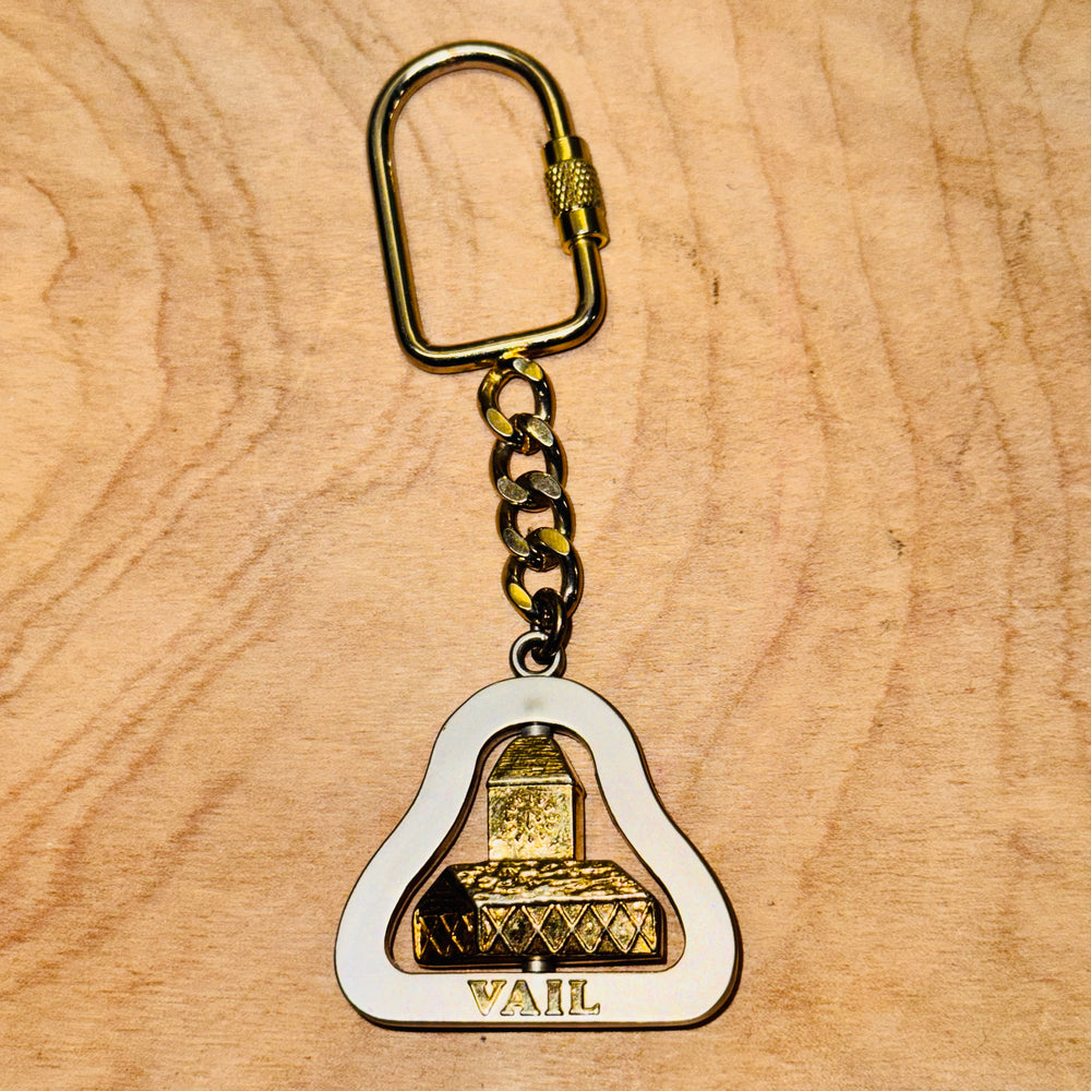Vail Clock Tower Covered Bridge Keychain