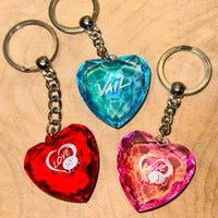 Vail Beaver Creek 3D Heart Keychain