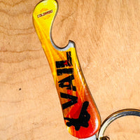 
              Vail Snowboard Bottle Opener Keychain
            