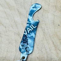 
              Vail Snowboard Bottle Opener Keychain
            