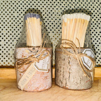 
              Matches in Birch or Bark Pot
            