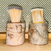 
              Matches in Birch or Bark Pot
            