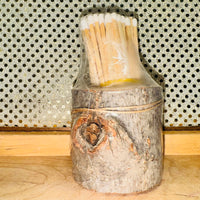 Matches in Birch or Bark Pot