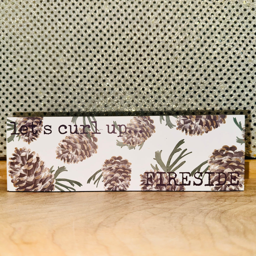 Let's Curl Up Fireside Match Box