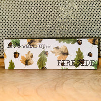 
              Let's Warm Up Fireside Match Box
            