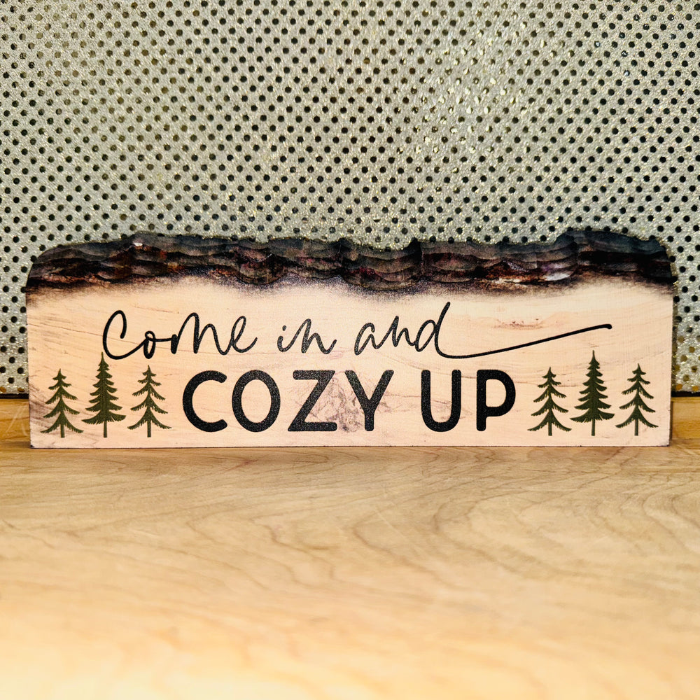 Come In and Cozy Up Wood Sign