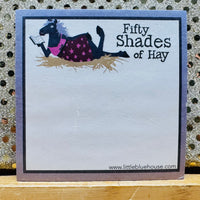 Sticky Note Fifty Shades of Hay