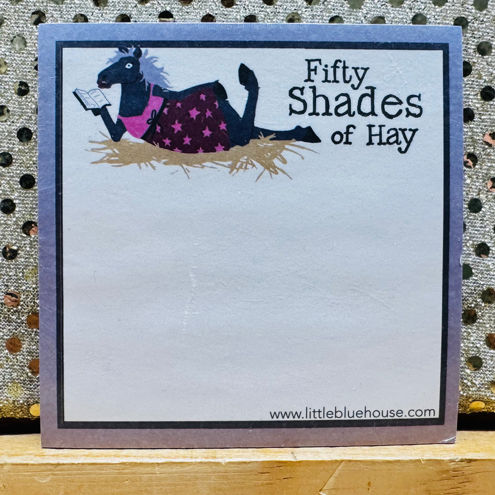 Sticky Note Fifty Shades of Hay