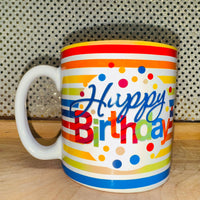 
              Happy Birthday Stripes Mug
            