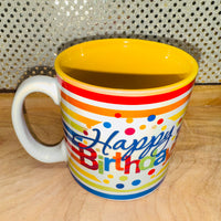 
              Happy Birthday Stripes Mug
            