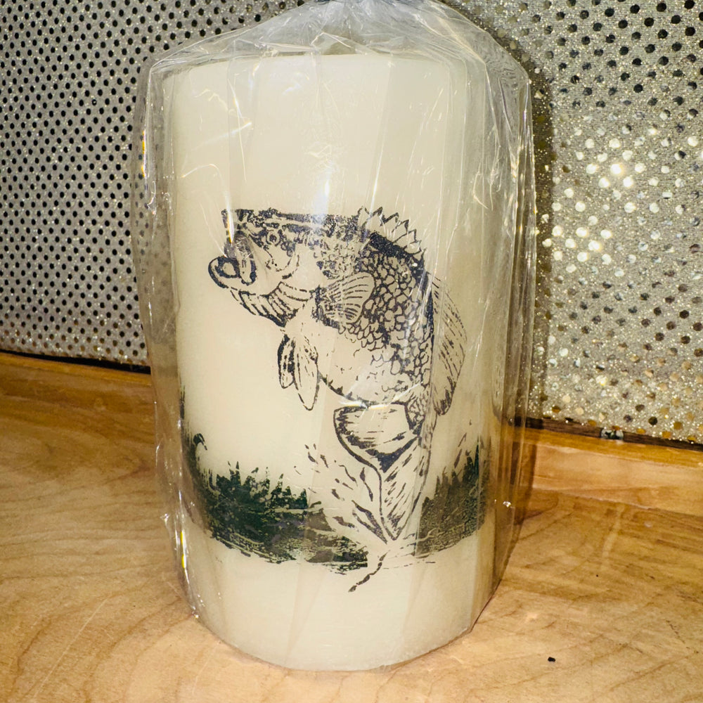 Fish Pillar Candle - Balsam Fir Scent