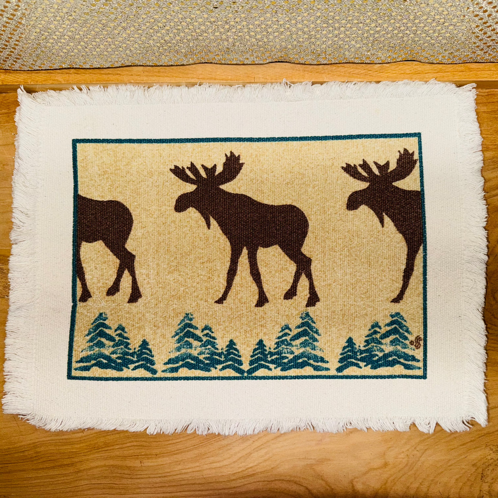 Moose Placemats - Set of 4