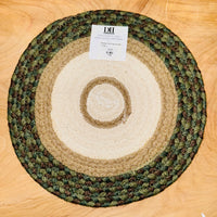 
              Braided Jute Pinecone Mat
            