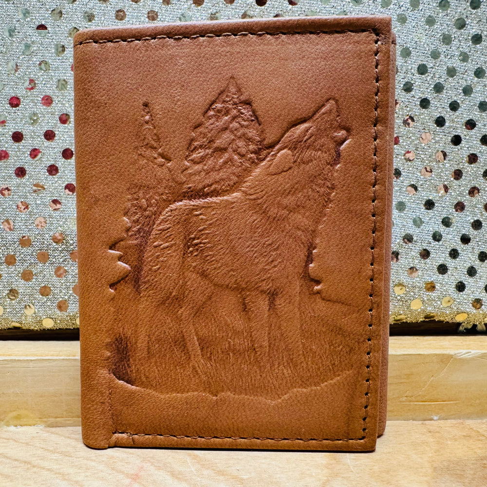 Leather Wallet - Wolf