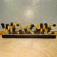 Antler Resin Welcome Sign