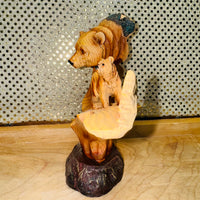
              Bear Bust Scene Figurine
            