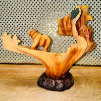 
              Bear Bust Scene Figurine
            