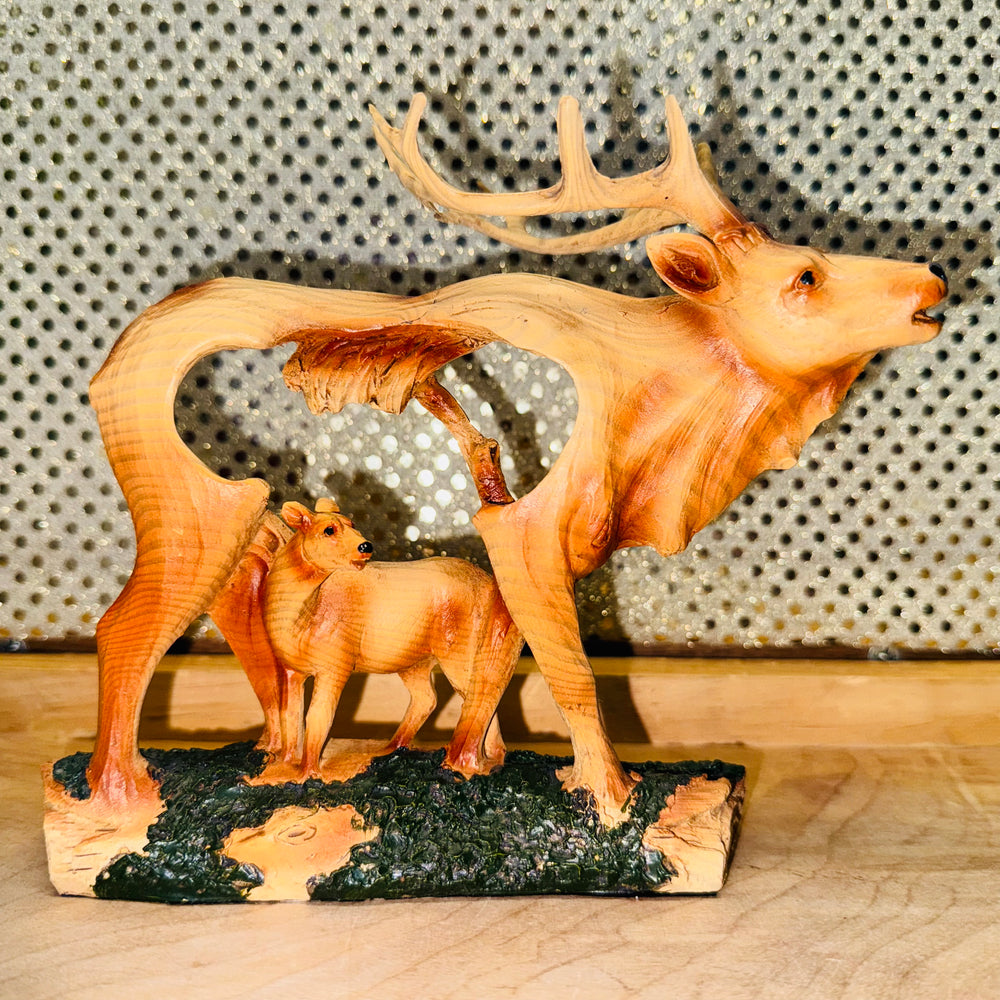 Elk Scene Figurine