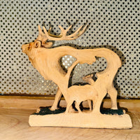 Elk Scene Figurine
