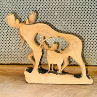 Moose Scene Figurine