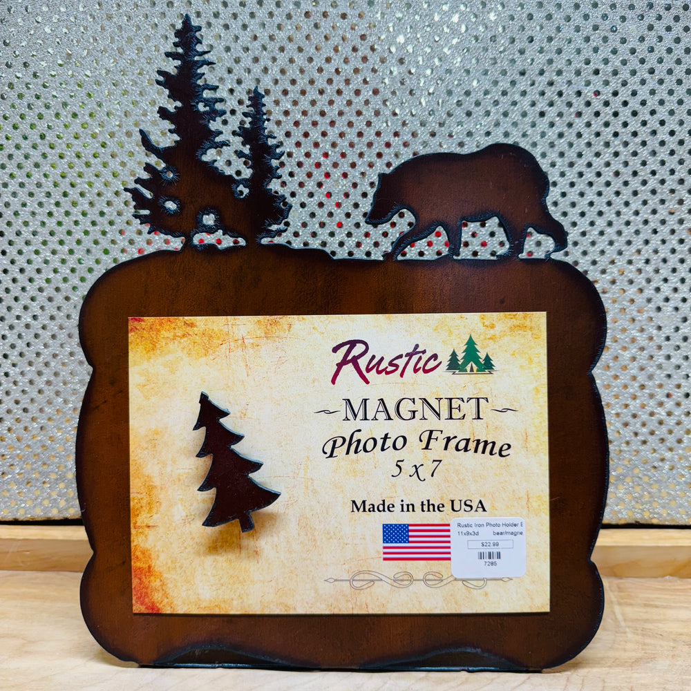 Magnetic Bear with Trees Picture Frame