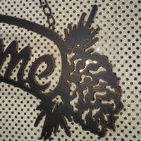 
              Two Black Bears Metal Welcome Sign
            
