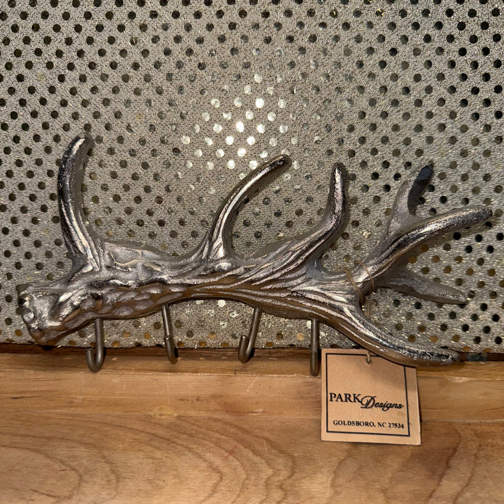 Antler Key Holder - 4 Hooks