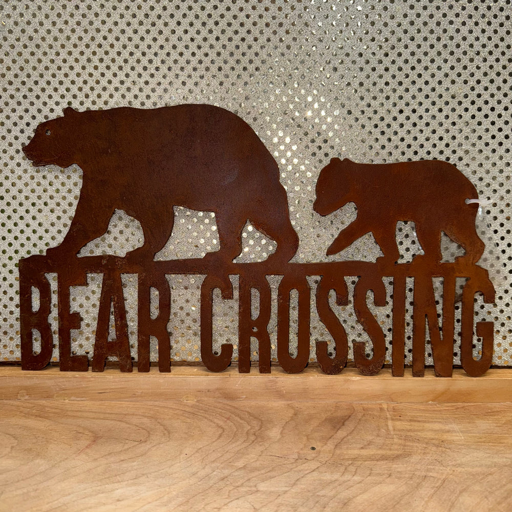 Bear Crossing Sign