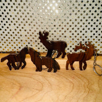 Ironwood Flat Keychain - Animal  (4 Styles)