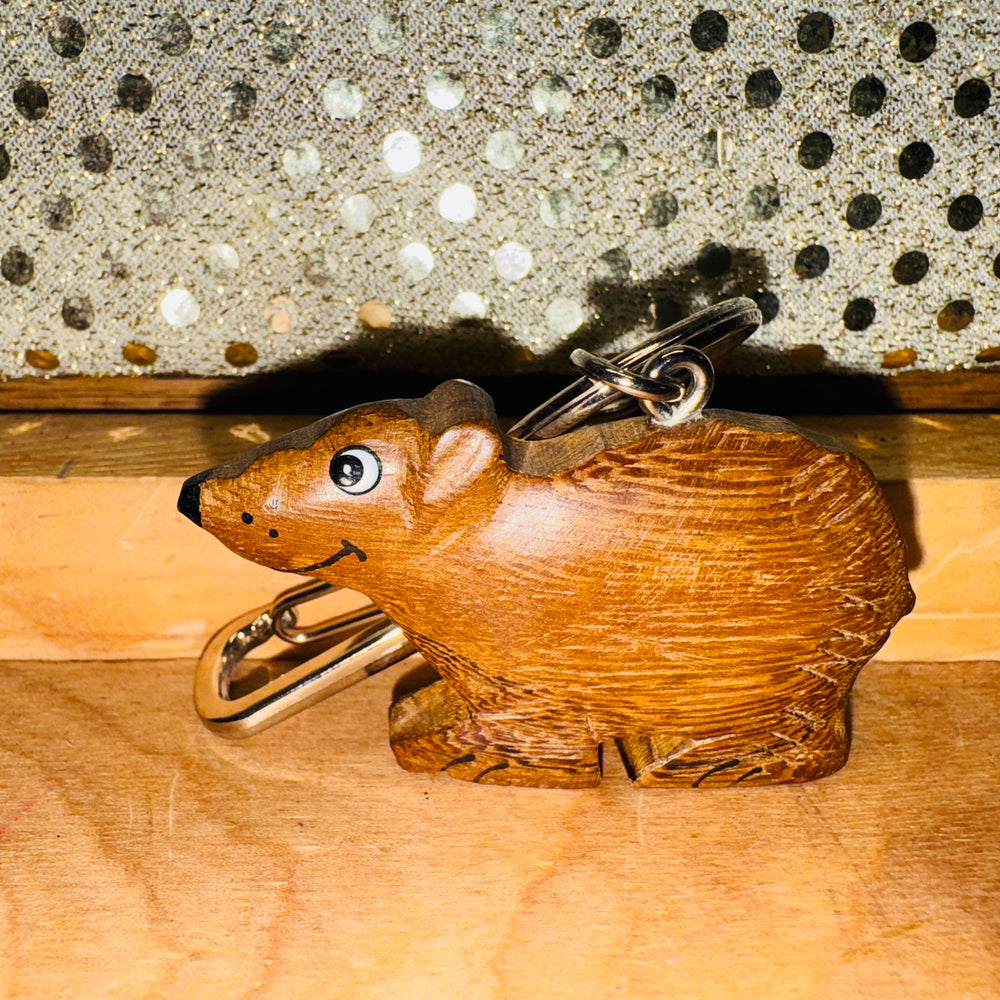 Wood Keychain - Bear