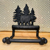 Black Bear Toilet Paper Holder