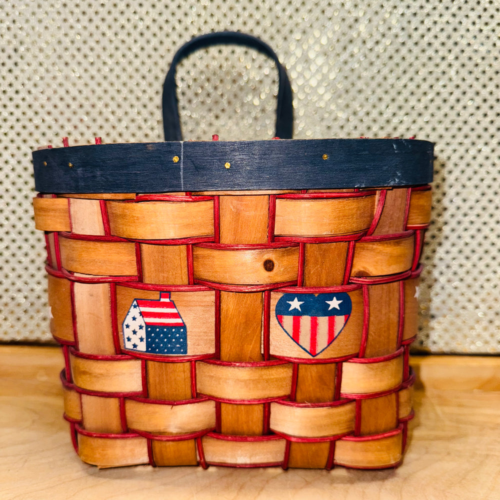 4th of July Chipwood Basket