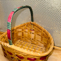 
              Watermelon Chipwood Handle Basket
            