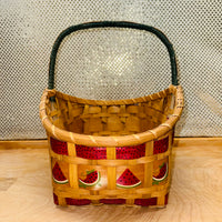 
              Watermelon Chipwood Handle Basket
            