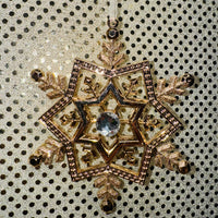
              Gold Snowflake Ornament (2 Styles)
            