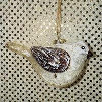 
              Glitter Birch-look Bird Ornament
            