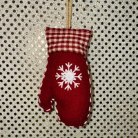 Snowflake Mitten Ornament