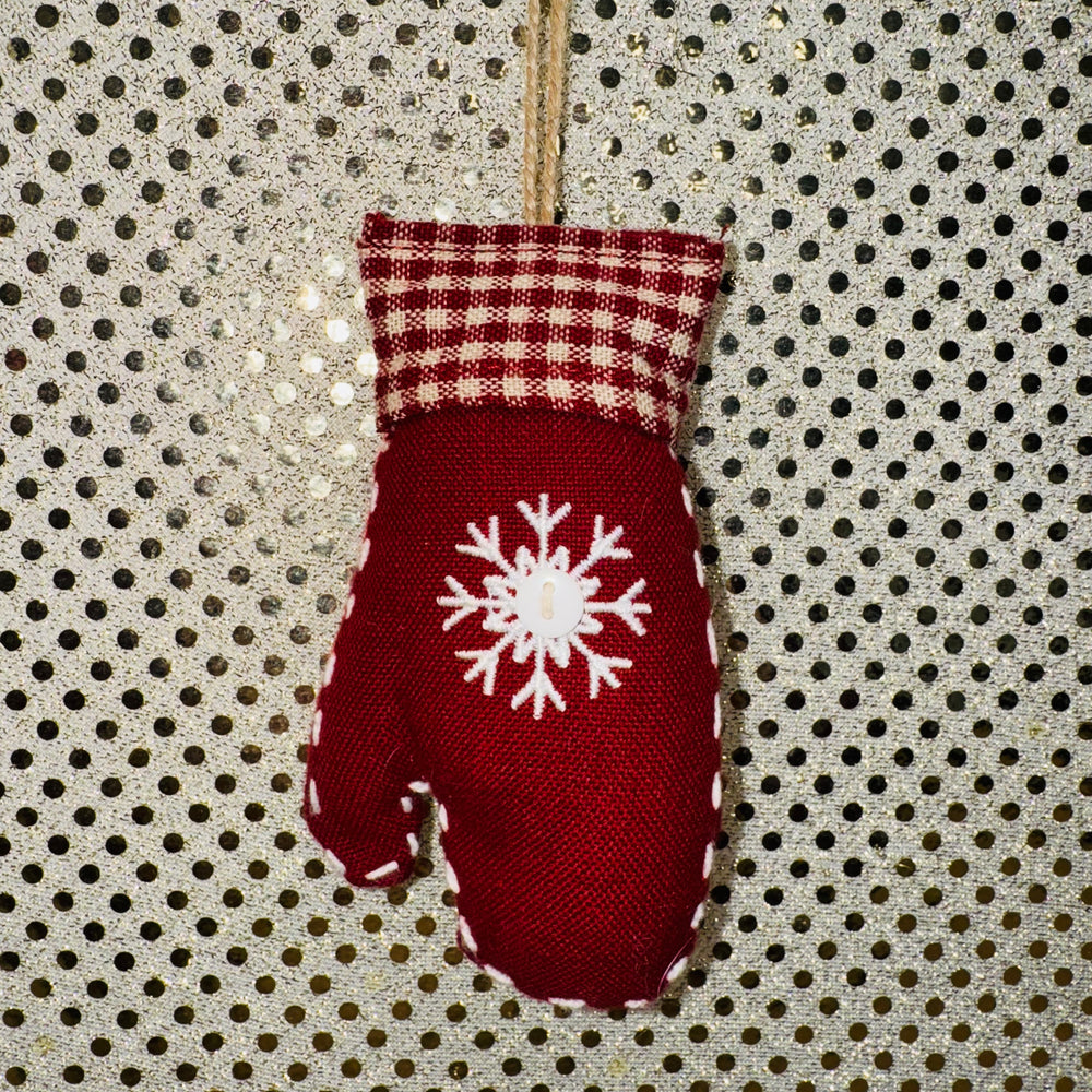 Snowflake Mitten Ornament