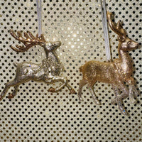 
              Glittered Dancing Deer Ornament
            