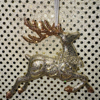 
              Glittered Dancing Deer Ornament
            