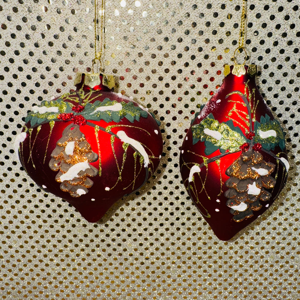 Pine Cone Teardrop Ornament