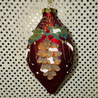 
              Pine Cone Teardrop Ornament
            