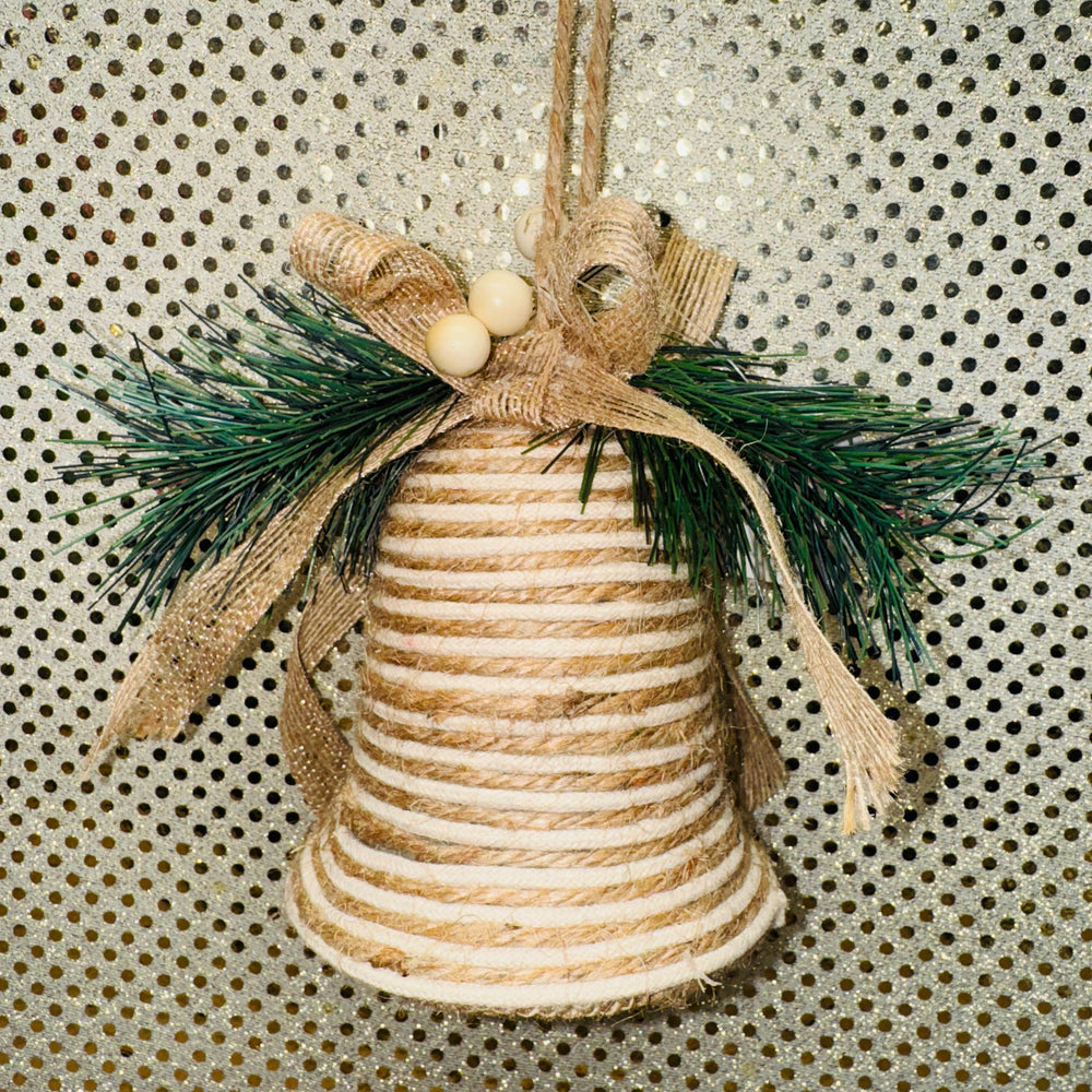 Twine and Rope Bell Ornament