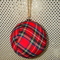 Tartan Plaid Ball Ornament